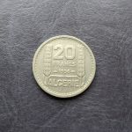 Монета Французский Алжир 20 франков 1956