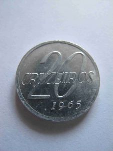 Бразилия 20 крузейро 1965