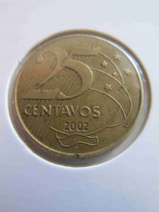 Бразилия 25 сентаво 2002