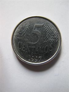 Бразилия 5 сентаво 1997