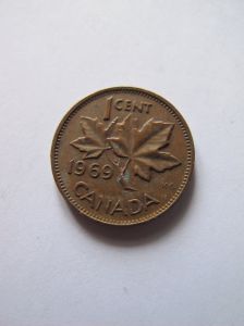 Канада 1 цент 1969