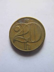 Чехословакия 20 гелеров 1973
