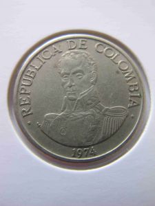 Колумбия 1 песо 1974