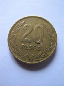 Колумбия 20 песо 1988