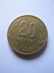 Колумбия 20 песо 1989