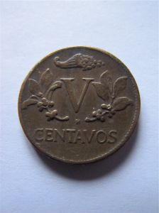Колумбия 5 сентаво 1953