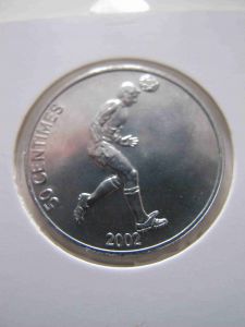 Конго 50 сентим 2002 футбол