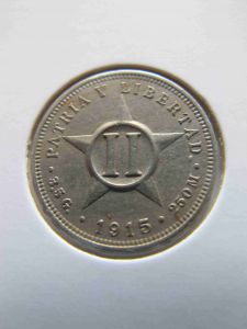 Куба 2 сентаво 1915