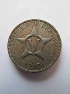 Куба 5 сентаво 1915