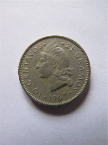 Доминиканская республика 10 сентаво 1967