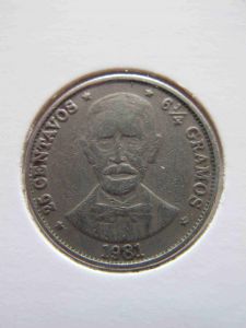Доминиканская республика 25 сентаво 1981