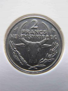 Мадагаскар 2 франка 1965