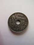 Монета Французский Тунис 5 сантимов 1918