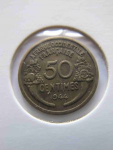 Французская Западная Африка 50 сентим 1944