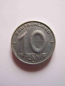 ГДР 10 пфеннигов 1952 E