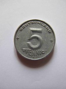 ГДР 5 пфеннигов 1950 A