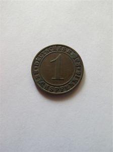 Германия  1 пфенниг 1927 D