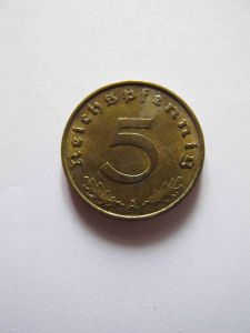 Германия 5 рейхспфеннигов 1939 A