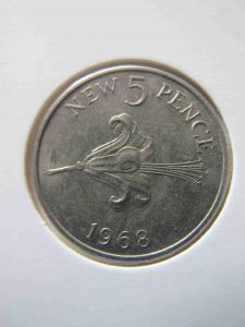 Гернси 5 пенсов 1968