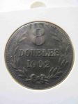 Монета Гернси 8 дублей 1902 vf