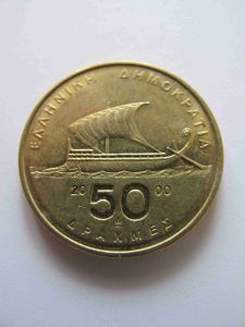 Греция 50 драхм 2000