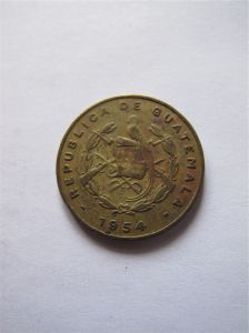 Гватемала 1 сентаво 1954