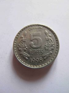 Индия 5 рупий 1998 B