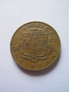 Ямайка 1 пенни 1953