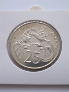 Ямайка 25 центов 1986