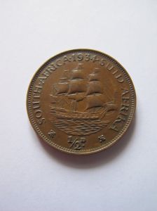 Южная Африка  1/2 пенни 1934