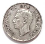 Монета Южная Африка 2 1/2 шиллинга 1942 серебро