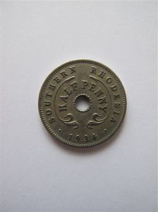 Южная Родезия 1/2 пенни 1934