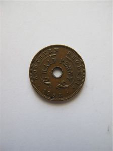 Южная Родезия 1/2 пенни 1952