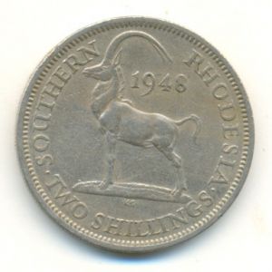 Монета Южная Родезия (Брит.) 2 шиллинга 1948