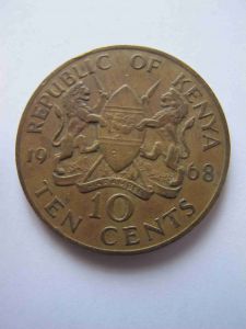 Кения 10 центов 1968