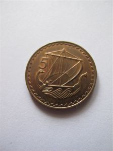 Кипр 5 мил 1980