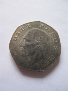 Мексика 10 песо 1981