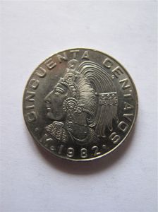 Мексика 50 сентаво 1982