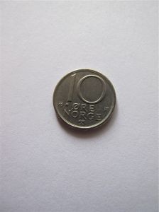 Норвегия 10 эре 1980