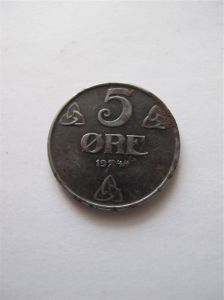 Норвегия 5 эре 1944