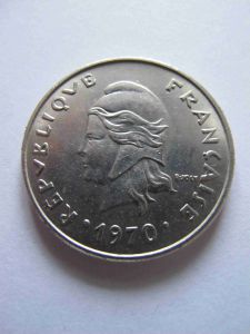 Французская Полинезия 20 франков 1970