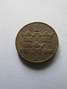 Швеция 1 эре 1938