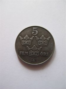 Швеция 5 эре 1949