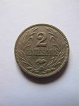 Монета Уругвай 2 сентимо 1924