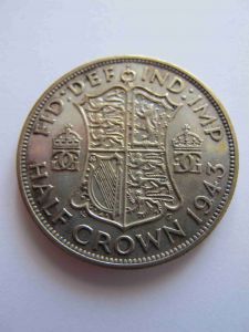 Великобритания 1/2 кроны 1943 ГЕОРГ VI