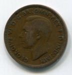 Монета Великобритания 1/2 пенни 1939