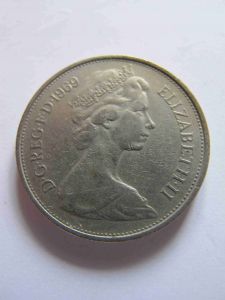 Великобритания 10 пенсов 1969