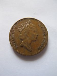 Великобритания 2 пенса 1989