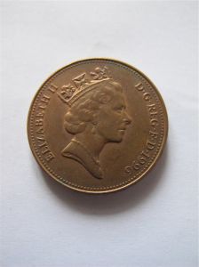 Великобритания 2 пенса 1996