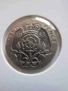 Великобритания 20 пенсов 1983